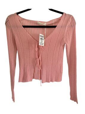 By Together  Women's By Together Maisie Tie Cardigan Ivory Small NWT